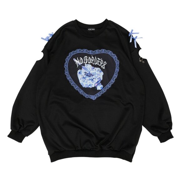 Love Punk Rebellious Oversized Pullover - Picture 1 of 8